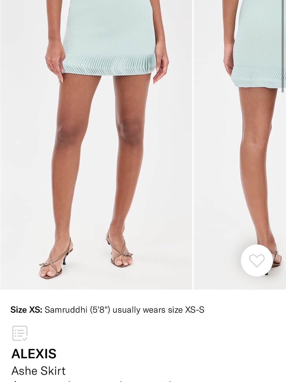 Alexis Ashe Skirt in Chic mint size small - Picture 3 of 7